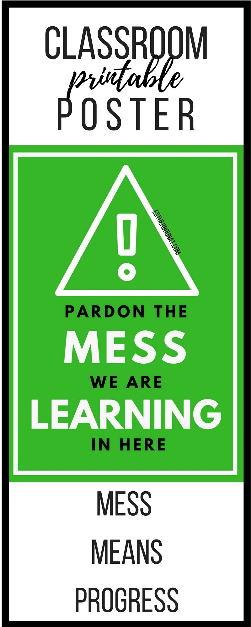 Pardon the mess class poster 1