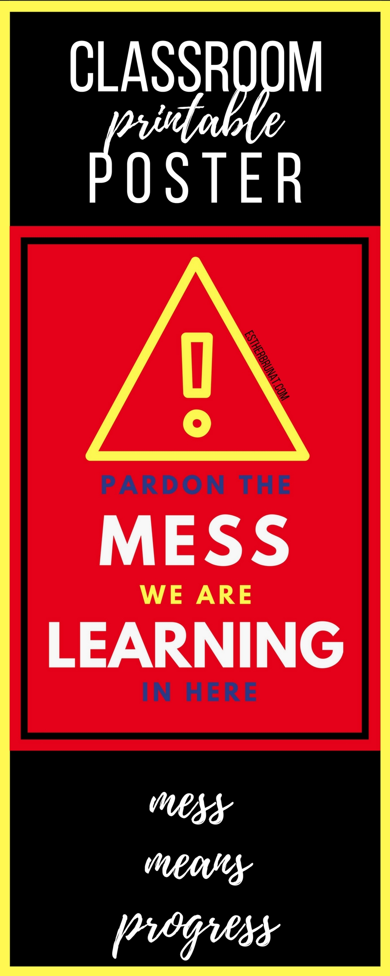 Pardon the mess class poster 2