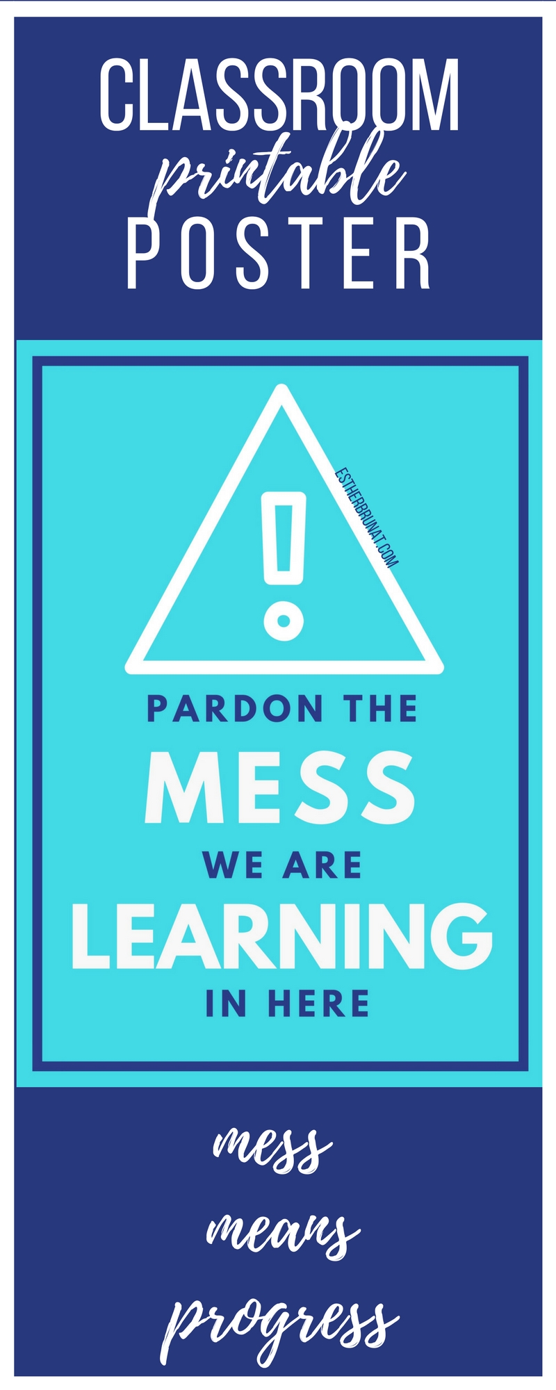 Pardon the mess class poster 3