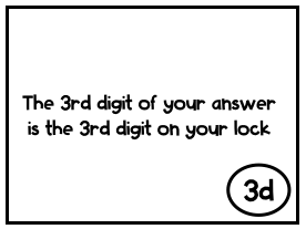 example of what to do with your puzzle answer