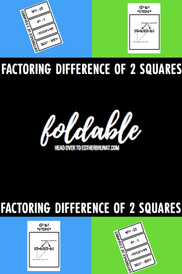 Difference of 2 Squares