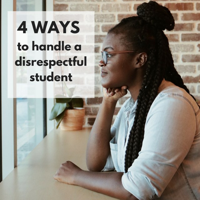4 ways to handle a disrespectful student Blog icon